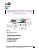 Note de Présentation Brève et Synthétique Budget 2024
