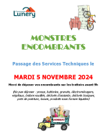 Ramassage monstres 2024