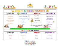 Menu du 24 au 28 11