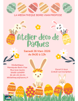 Affiche Atelier déco de Pâques