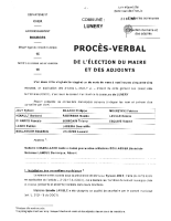 Procès-Verbal Élection du Maire et des Adjoints